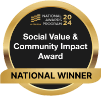 Social Value and Community Impact award 2024 badge